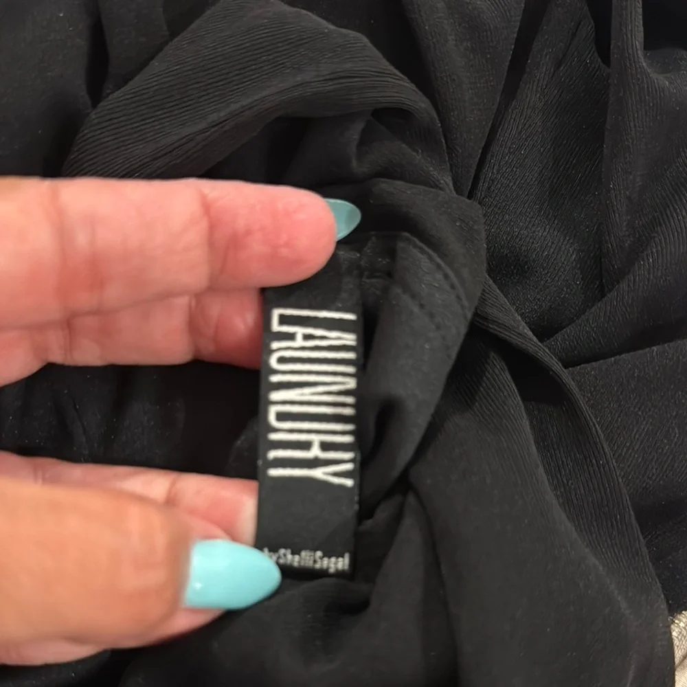 Laundry By Shelli Segal Black lined Halter Sheath Maxi Dress - Picture 7 of 10